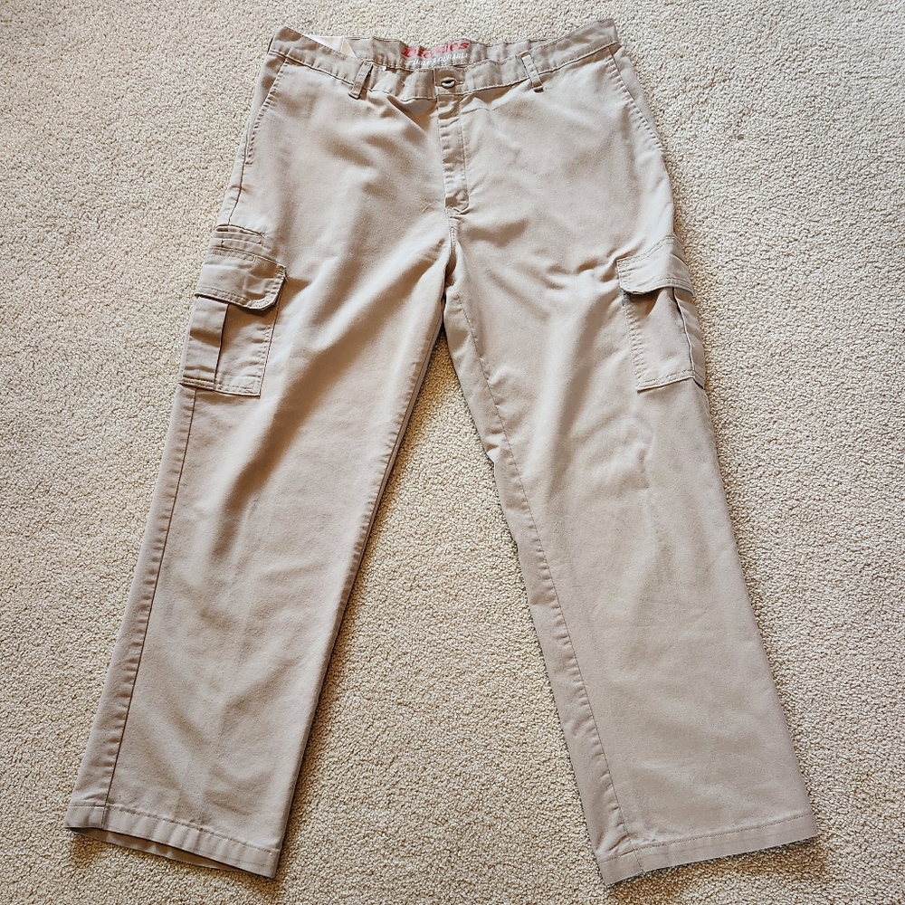 Dickies Men's Cargo Work Pants in Khaki - Size 36×32